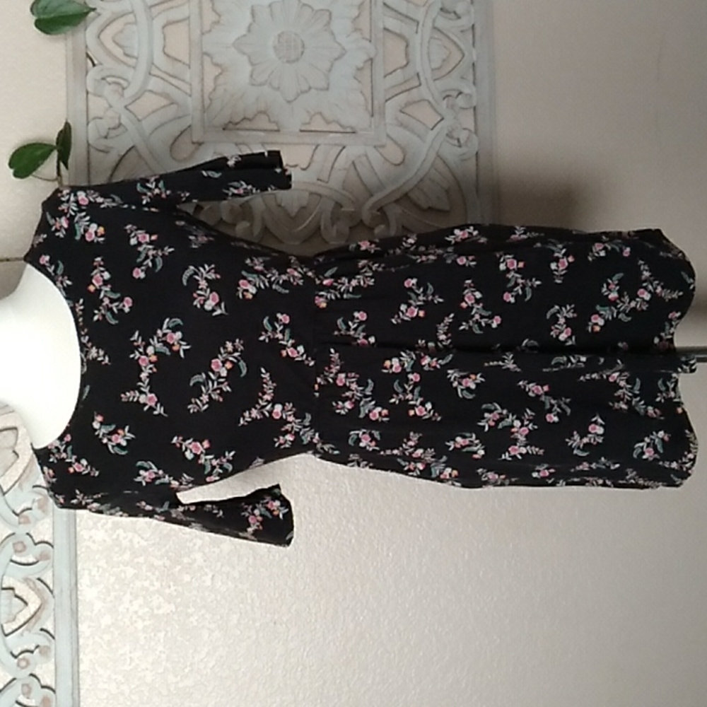 👗👧 Old Navy | Girls | Black Floral Dress